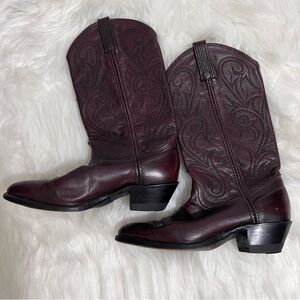 Dan Post Milwaukee Men's Cowboy Boots Size 8 M Burgundy Western Cowboy leather